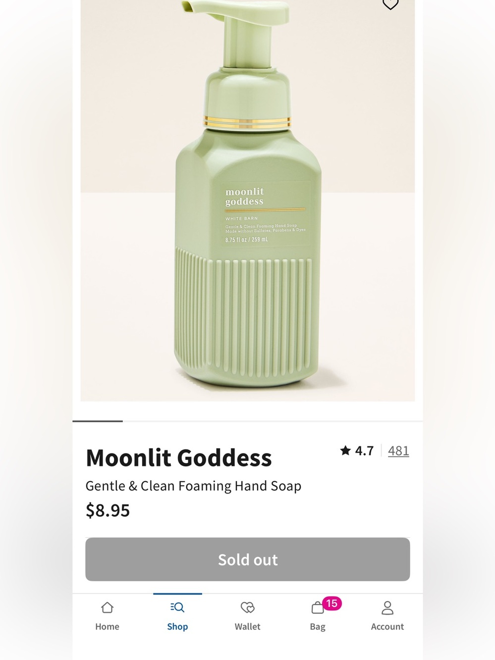 Pistachio Milk & Honey + Moonlit Goddess LUXE Foam Hand Soap Set Bath Body Works - Picture 6 of 7